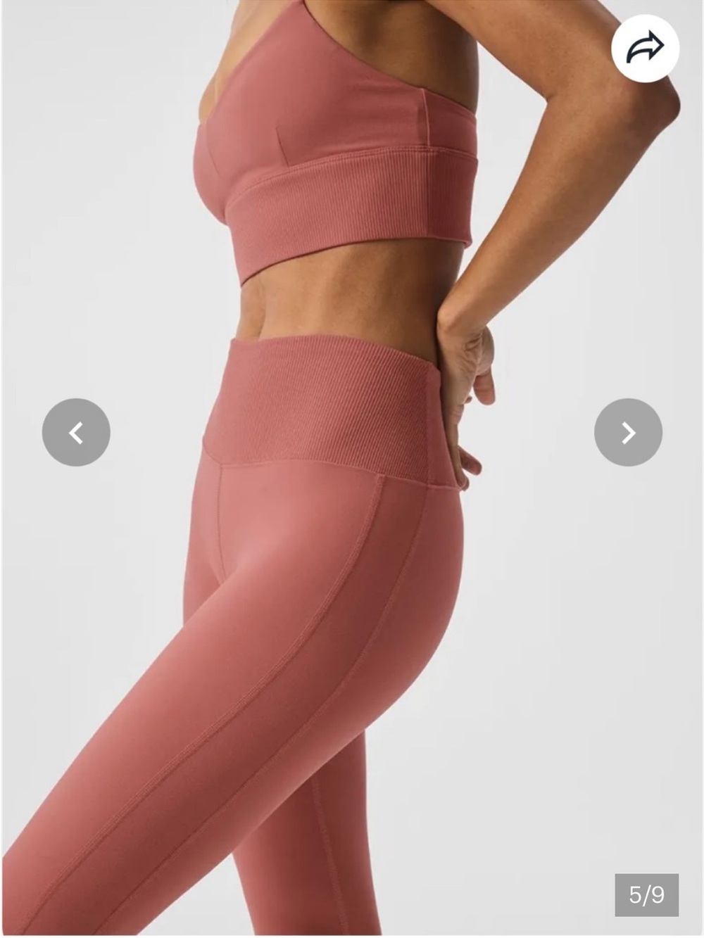 ALO Yoga High-Waist Alosoft Leggings in Terracotta